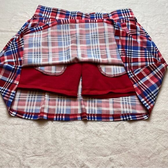 Talbots Plaid Skorts Red, White and Blue Size Small - Picture 5 of 9